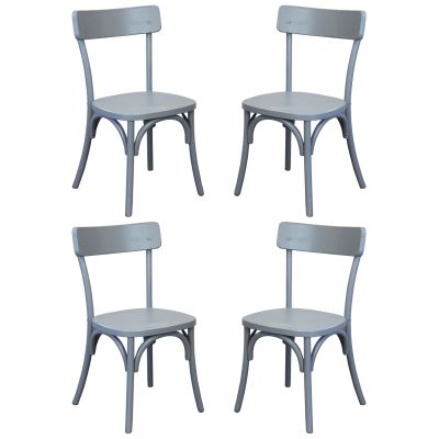 CHELSEA - set 4 sedie in legno di olmo