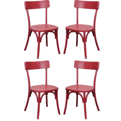 CHELSEA - set 4 sedie in legno di olmo