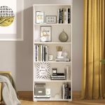 MADDIE - libreria cinque ripiani moderno minimal in legno