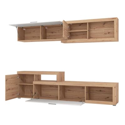 BILLIE - parete attrezzata quattro ante moderna minimal in legno