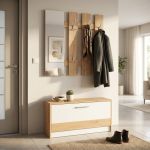 ADDIE - mobile ingresso appendiabiti moderno minimal in legno