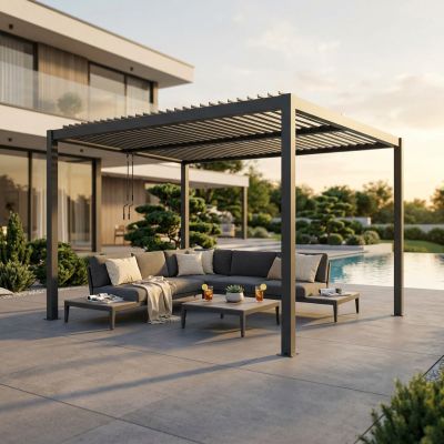 NIMBUS - pergola bioclimatica in alluminio 3x4