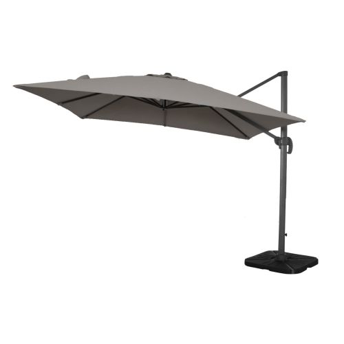 BACTRUS - ombrellone da giardino decentrato 3 x 3 m