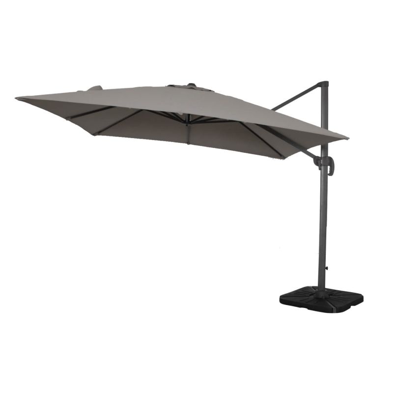 BACTRUS - ombrellone da giardino decentrato 3 x 3 m