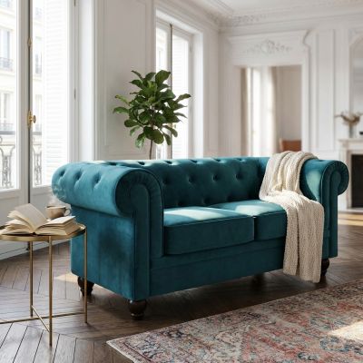 CHESTERFIELD - divano vintage in velluto