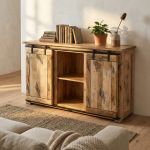 BEILY - madia legno di mango tre cassetti