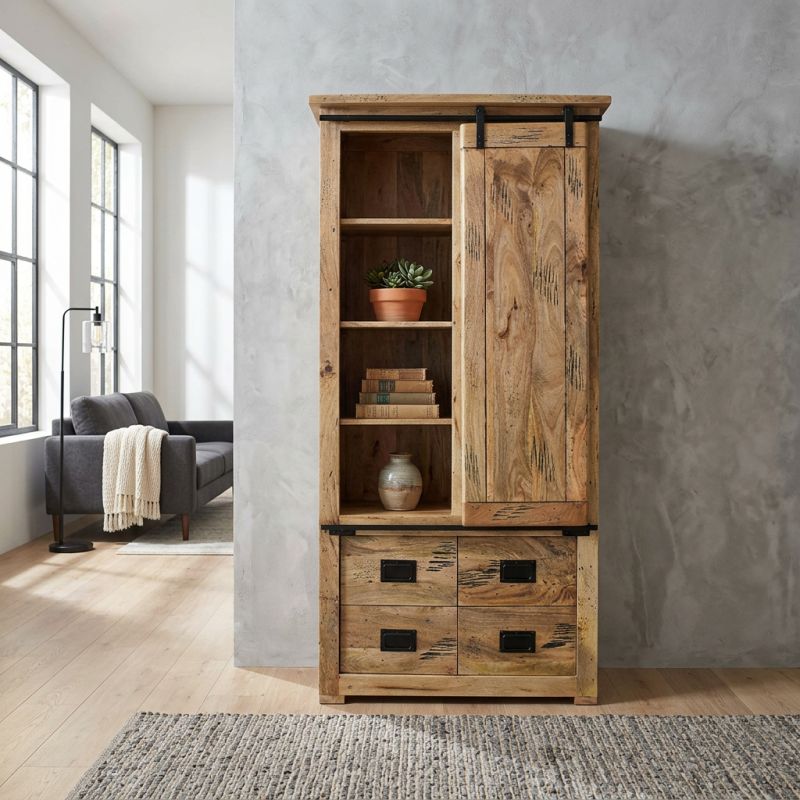 BEILY - credenza legno di mango quattro cassetti