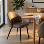 PRINCE - poltrona imbottita per sala da pranzo in ecopelle
