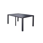 ARIZONA - set tavolo in alluminio cm 52/104/156/208/260 x 85 x 74 h con 6 poltrone Lotus