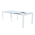 ARIZONA - set tavolo in alluminio cm 100 x 51,50/104/156/208/260 x 74 h con 6 poltrone Lotus