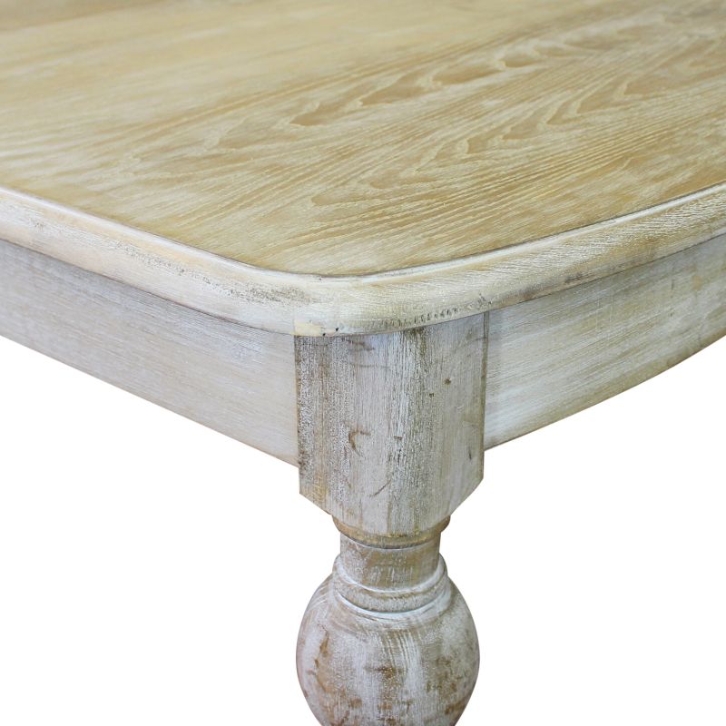 CROSS - tavolo vintage allungabile in legno con piano stondato