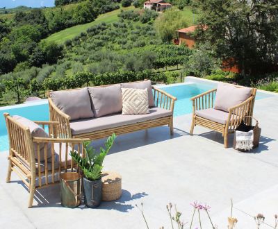 FRESH - divano da giardino in bamboo