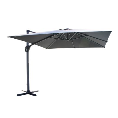 LIFT - ombrellone da giardino decentrato 3 x 4 con palo effetto legno
