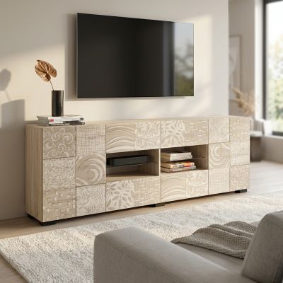 MORI - madia di design moderno 2 ante e 4 cassetti