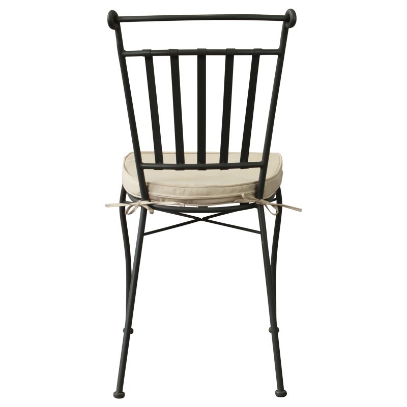 ODETTE - sedia in metallo verniciato a polvere antracite