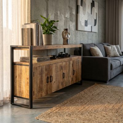 FOX - mobile in legno di mango con 4 ante