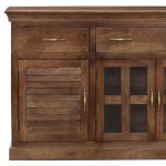 PIERCE - mobile in legno di mango con 4 ante e 3 cassetti