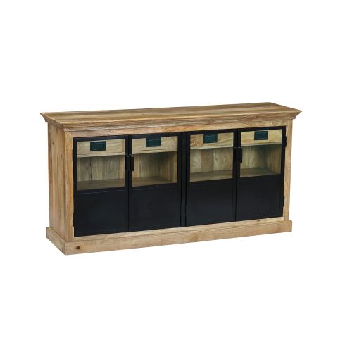 SIENNA - mobile in legno di mango con 2 ante