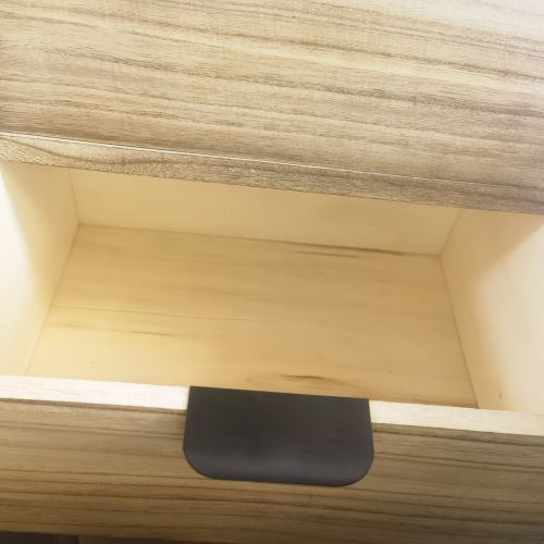 AZEL - mobiletto in legno con 2 cassetti e 1 anta