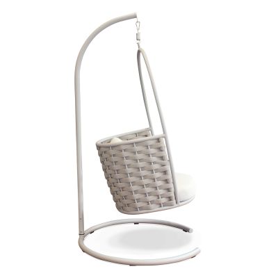MATISSE - dondolo con struttura in allumino beige con corda beige
