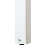 BRUNO - tavolo con struttura in alluminio verniciato bianco o antracite