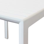ALBEN - tavolo con struttura in alluminio 80 x 80