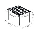 LAVENDER - gazebo retrattile 
