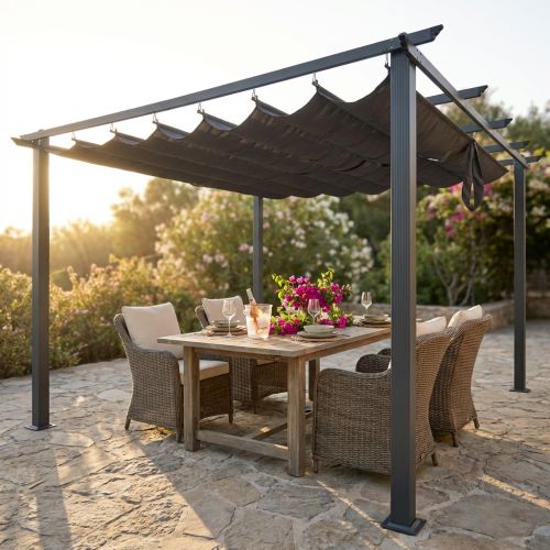 LAVENDER - gazebo retrattile