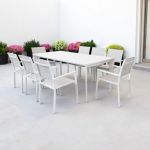 IMPACTO - tavolo allungabile in alluminio 150/200 bianco o antracite