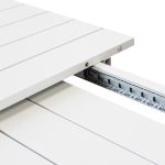 IMPACTO - tavolo allungabile in alluminio 150/200 bianco o antracite