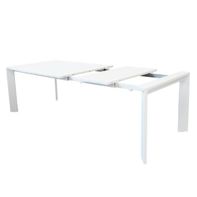 IMPACTO - tavolo allungabile in alluminio 150/200 bianco o antracite