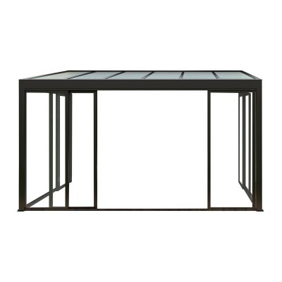 Set laterali in vetro per veranda addossata