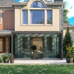 Set laterali in vetro per veranda addossata