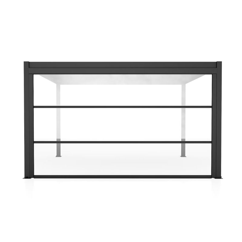Laterale in PVC trasparente per pergola bioclimatica 4 m