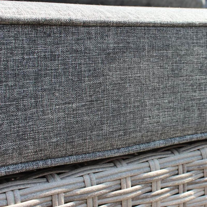 XENO - salotto da giardino completo di cuscini intreccio in rattan sintetico