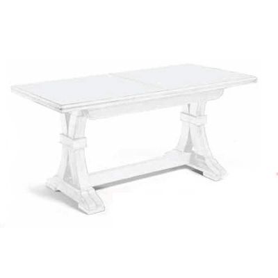 DUSTIN - tavolo da pranzo allungabile in legno massello cm 160/340 X 85