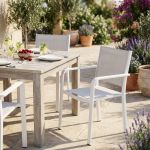 SPLENDOR - poltrona da giardino in alluminio e textilene impilabile