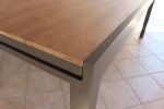VIDUUS - set tavolo in alluminio e polywood cm 200/300 x 95 x 75 h con 8 poltrone Viduus