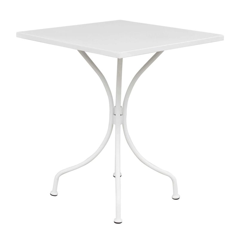 ROMANUS - set tavolo in metallo cm 60 x 60 x 72 h con 2 poltrone Maris