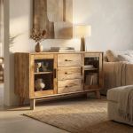 PINUS - credenza con 3 cassetti
