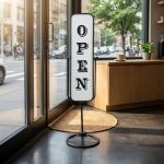 ADAM - cartello open close in metallo