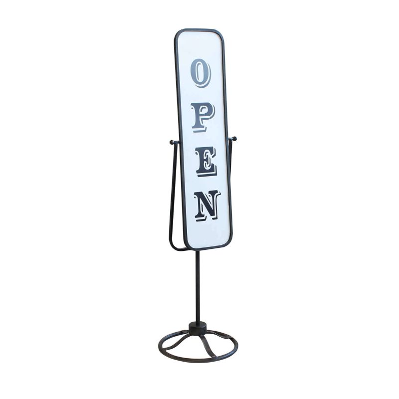 ADAM - cartello open close in metallo