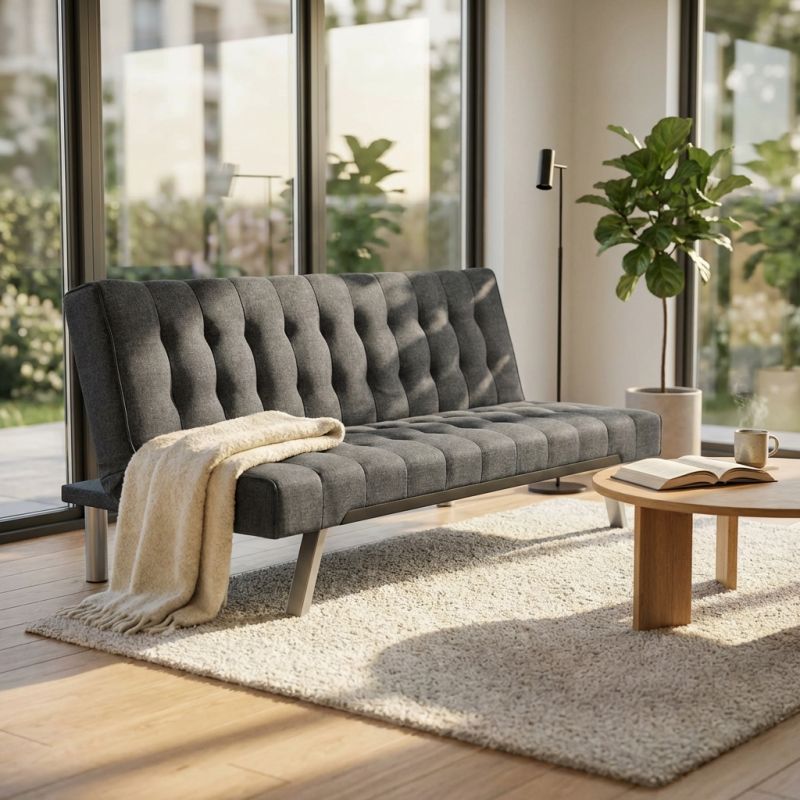 ADAM - divano letto moderno in tessuto