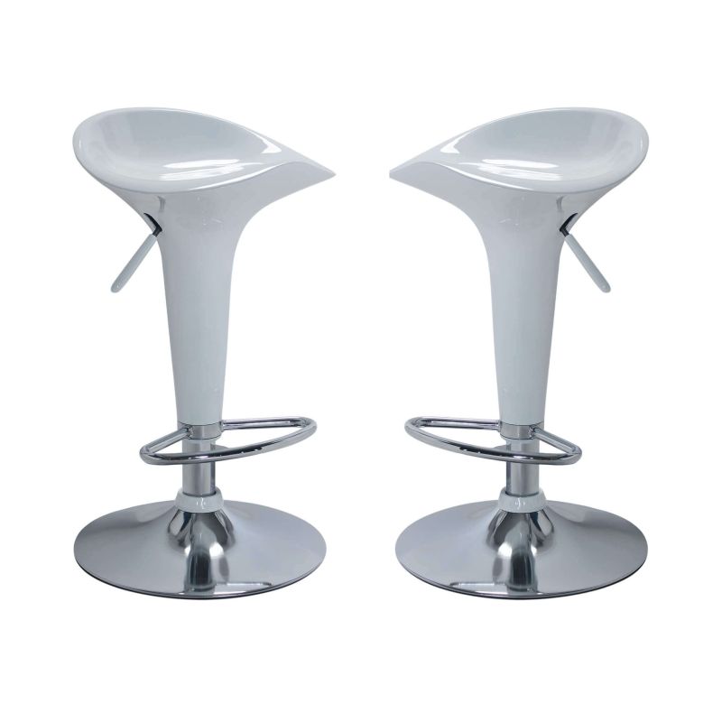 BLANCO - sgabello moderno da bar e sala da pranzo set da 2