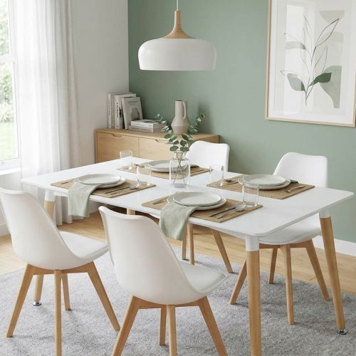 THOMAS - tavolo da pranzo scandinavo 140x80