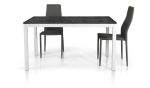 FLICK - tavolo effetto marmo allungabile 120 x 80