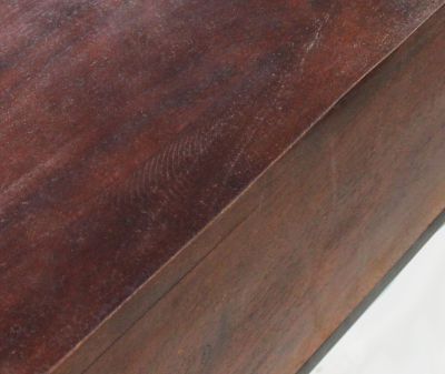 MANTRA - consolle con decoro legno e ferro