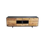 PINUS BLACK - porta tv in pino riciclato