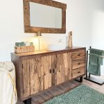 CLEET - specchio con cornice in legno