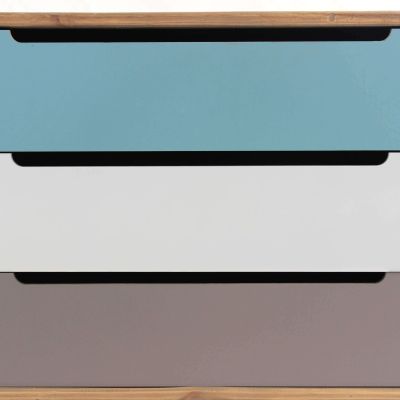 ADELINE - mobile 3 cassetti in mdf multicolor